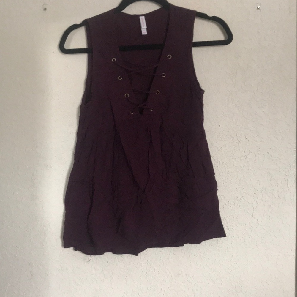 Low cut baby doll tank
